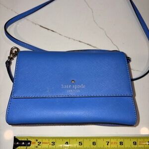 kate spade Blue Saffiano Crossbody